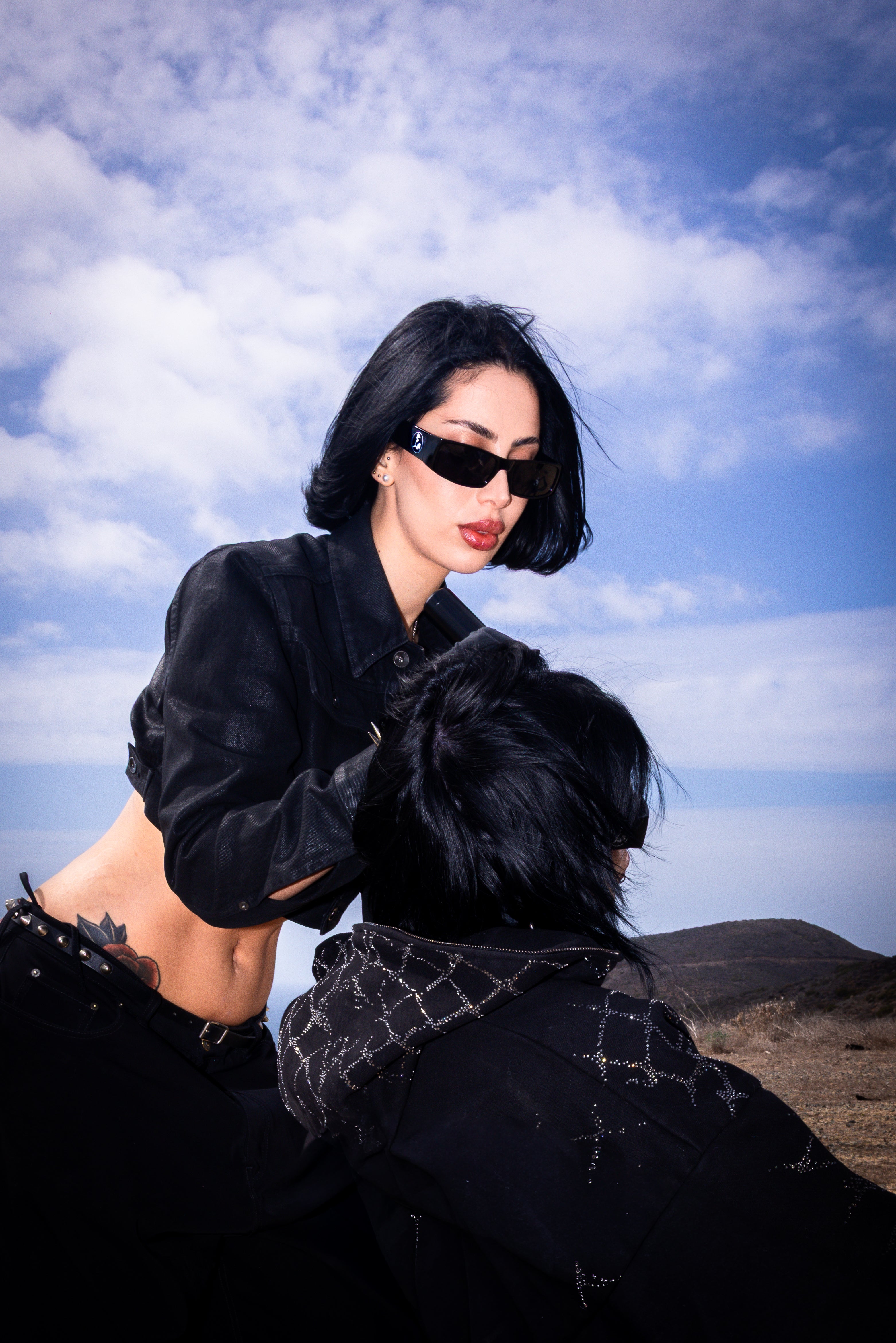 EEP campaign — Gnocs sunglasses shot on location above the Pacific