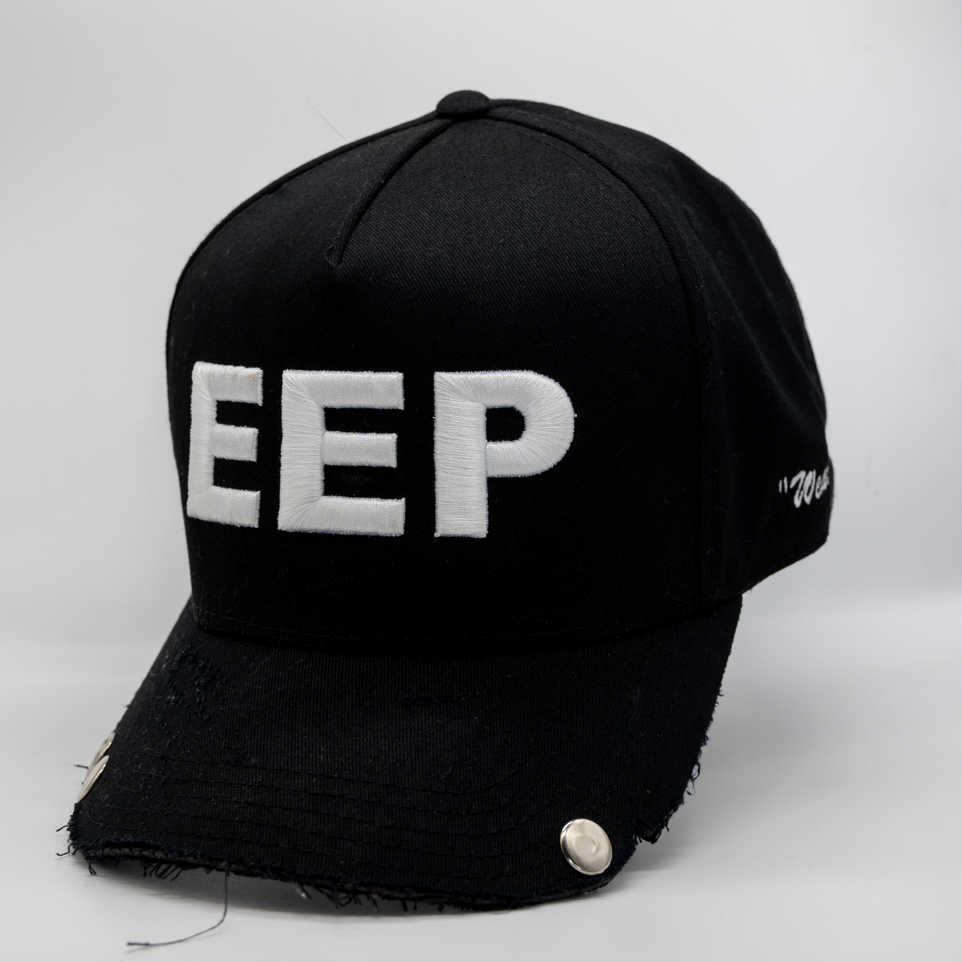 Distressed Black EEP Hat