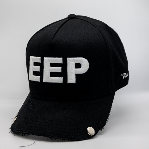 Distressed Black EEP Hat